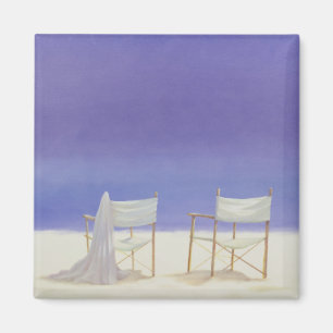 Chairs on the beach 1995 magnet