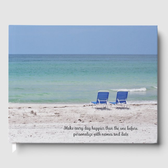 Chairs on the Beach Guest Book (Front)