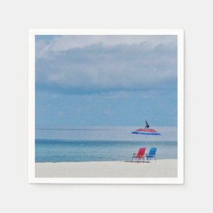 Chairs on the Beach Napkin