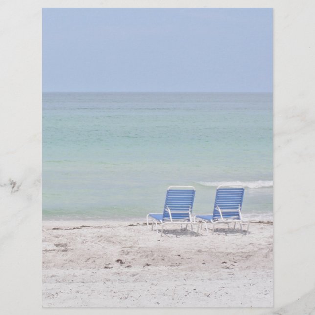 Chairs on the Beach Stationary (Front)