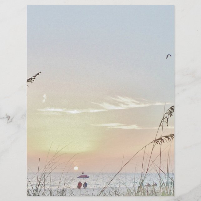 Chairs on the Beach Stationary (Front)