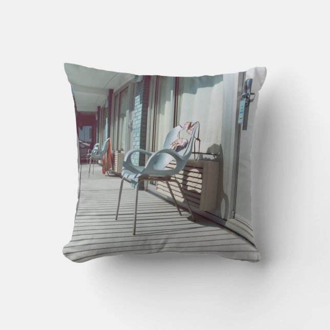 Chairs Outside Beach Hotel Rooms Cushion (Front)