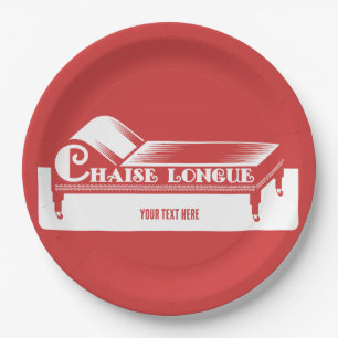 Chaise Longue Paper Plate