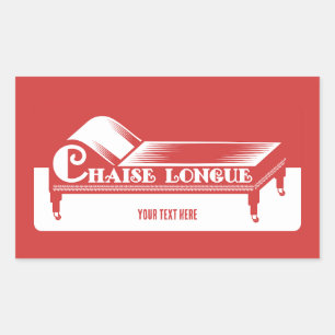Chaise Longue Rectangular Sticker