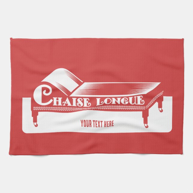 Chaise Longue Tea Towel (Horizontal)