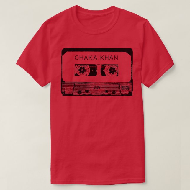 Chaka Khan Cassette Tape T-Shirt (Design Front)