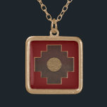 Chakana Cross Gold Plated Necklace<br><div class="desc">The word chakana comes from the Quechua word "chakay, " meaning "to cross" or "to bridge." The chakana is not from Earth. It was born in and of itself, a gift to the Beings of Earth. The oldest chakana found to date was with the discovery of a temple in Caral,...</div>