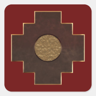Chakana Cross Square Sticker