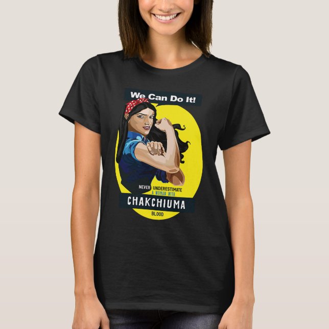 Chakchiuma Native American Indian Woman No Underes T-Shirt (Front)