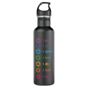 Chakra Alignment, Yoga, Meditation Spiritual Pullo 710 Ml Water Bottle