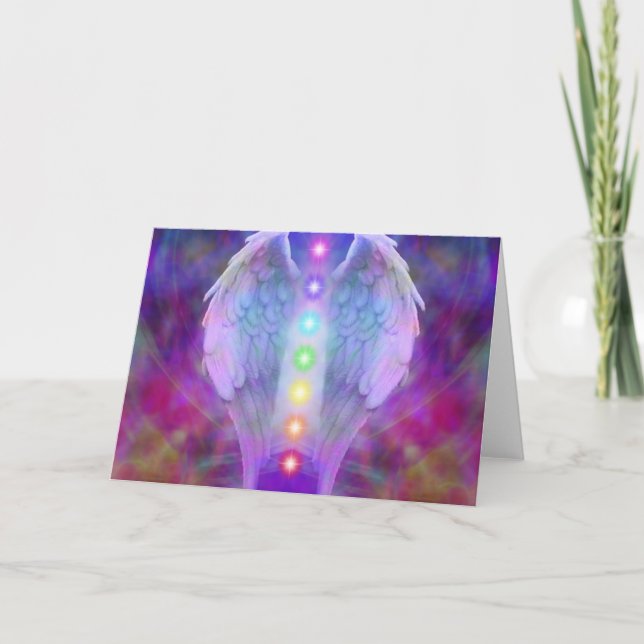 chakra,angel,healer,healing from god,angels,love, card (Front)