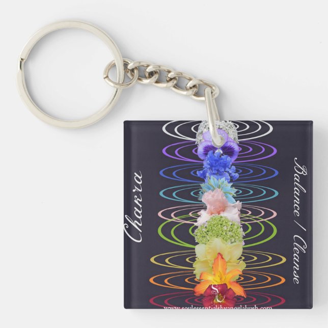Chakra Balance and Cleanse Key Ring (Front)