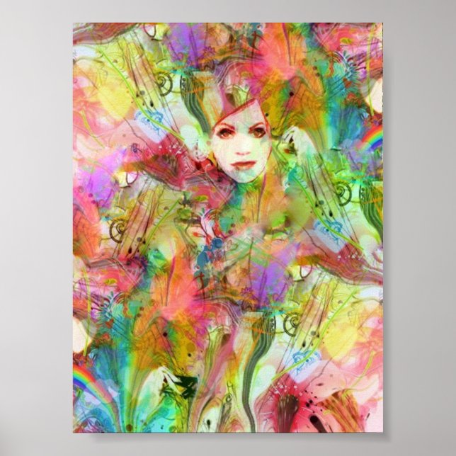 Chakra Dance Meditation Art Print (Front)