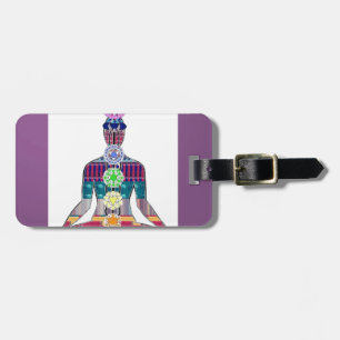 CHAKRA diagram Yoga Meditation Peace NVN630 FUN Luggage Tag