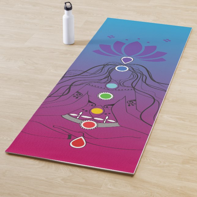 Chakra Energy Affirmation  Yoga Mat (In Situ)
