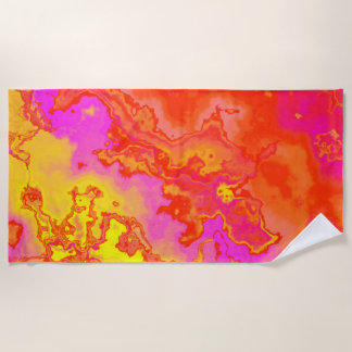 Chakra energy healing colors beach towel