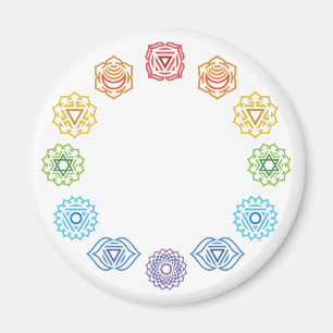 Chakra Energy Round Magnet
