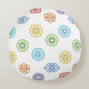 Chakra Energy Round Pillow