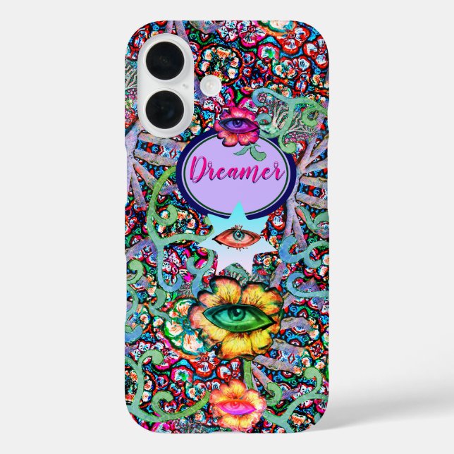Chakra Floral Dreamer Colourful Unusual Mystical Case-Mate iPhone Case (Back)