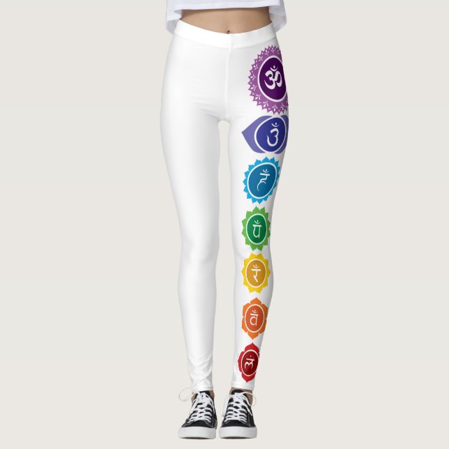 Chakra Flower of Life leggings (Front)