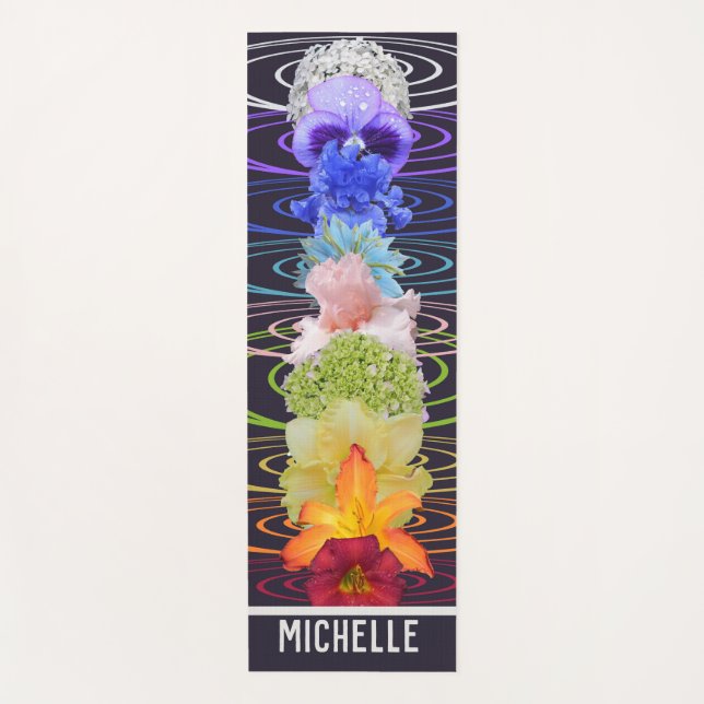 Chakra Flowers Yoga Mat (Front)