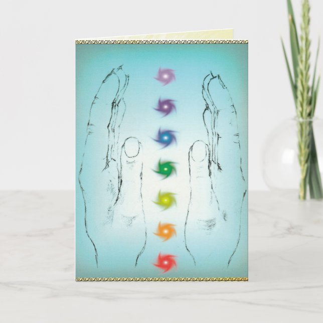 Chakra greetings card (Front)