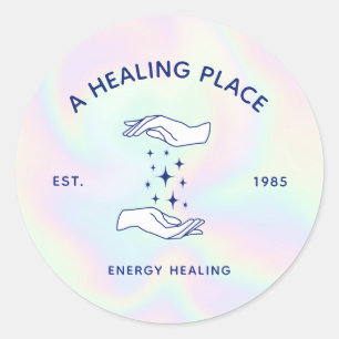 Chakra Healer Reiki Practitioner Hands  Classic Round Sticker