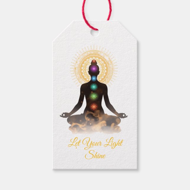 Chakra Healing Gift Tag – Inspirational Spiritual (Front)