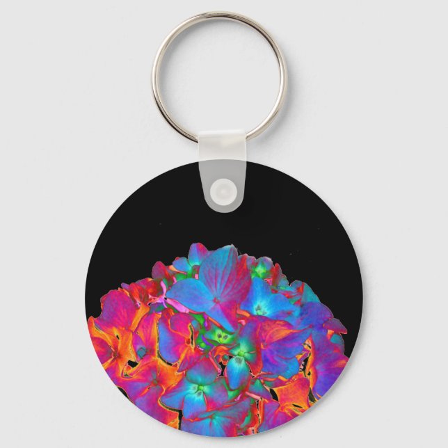 Chakra Hydrangea Key Ring (Front)