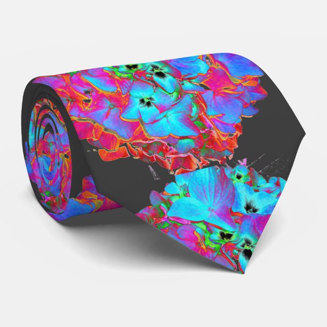 Chakra Hydrangea Tie (Rolled)