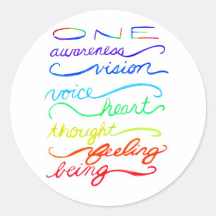 Chakra Inspirational Words Custom Sticker Decals