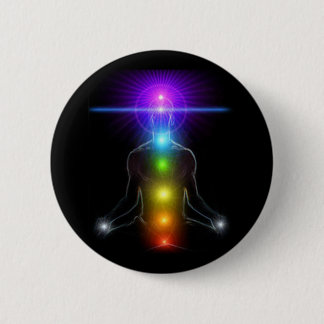 CHAKRA LIGHTS 6 CM ROUND BADGE