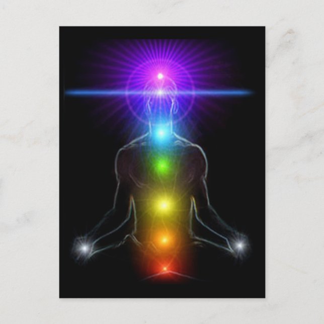 CHAKRA LIGHTS POSTCARD (Front)
