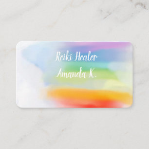Chakra Lightworker Reiki Colours Business Cards