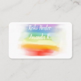 Chakra Lightworker Reiki Colours Business Cards