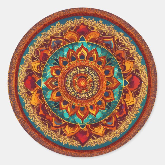 Chakra Mandala Harmony Sticker (Front)