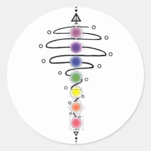 Chakra Modulator Classic Round Sticker