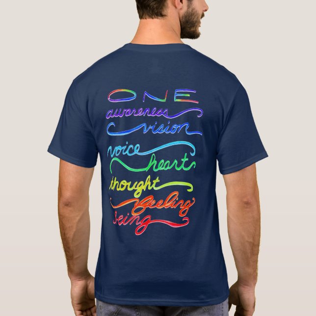 Chakra One Words Custom Art Clothing T-Shirts (Back)