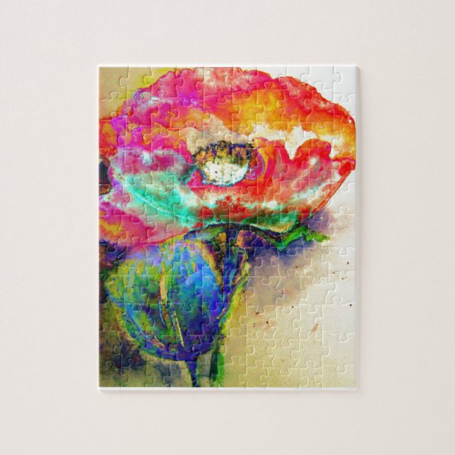 Chakra Poppy Jigsaw Puzzle (Vertical)