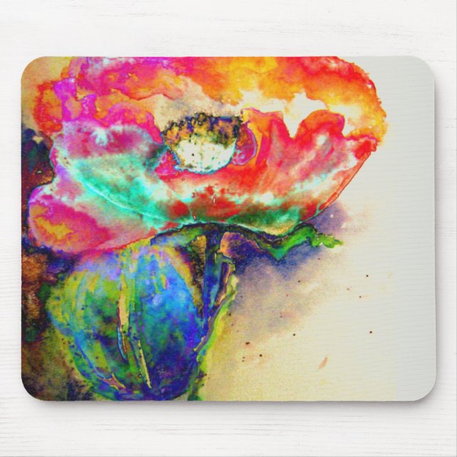 Chakra Poppy Mouse Mat (Front)
