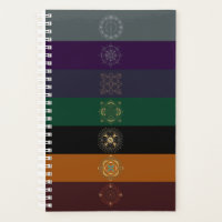 Chakra Shadow Mandala Lines Planner