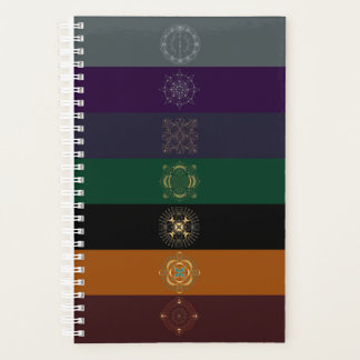 Chakra Shadow Mandala Lines Planner