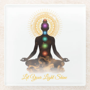 Chakra Silhouette Coaster – Let Your Light Shine