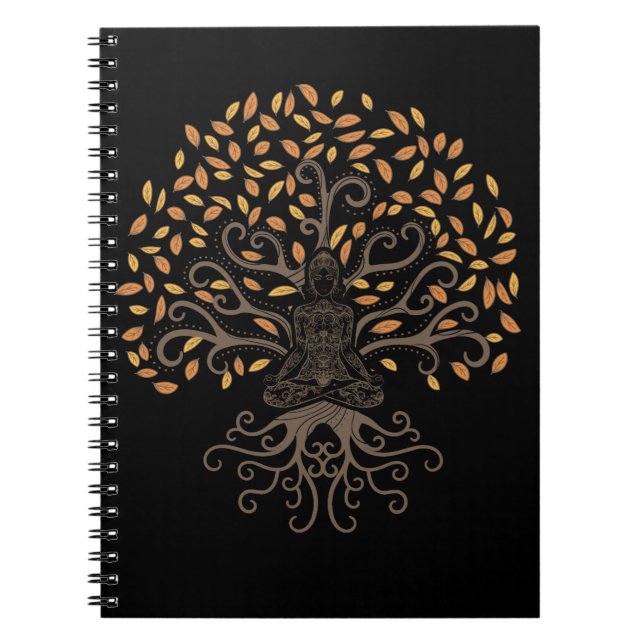 Chakra Spiritual Tree Reiki Yoga Meditation Notebook (Front)