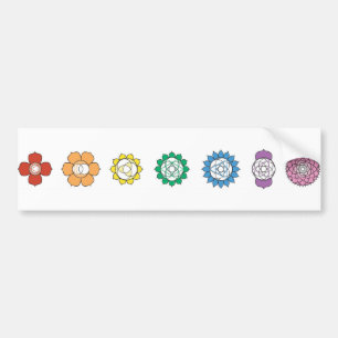 Chakra Strip Bumper Sticker