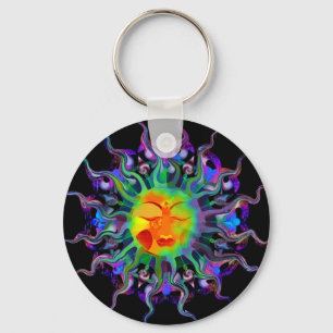 Chakra Sun Keychain