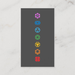 Chakra Symbol Business Card – Rainbow Energy
