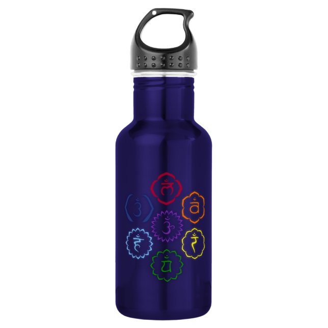 Chakra Symbols 532 Ml Water Bottle (Front)