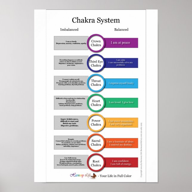 Chakra System Poster (Front)