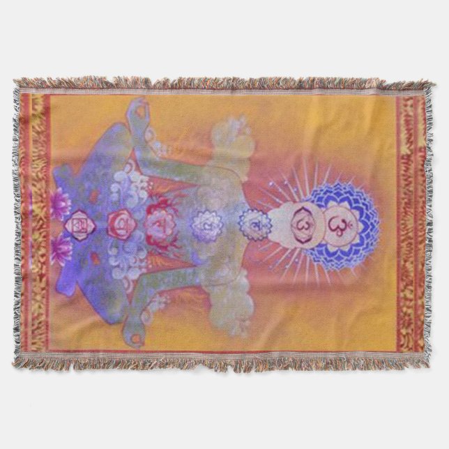 CHAKRA SYSTEM throw blanket (Front)